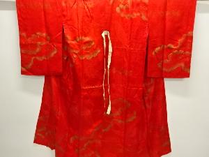 アンティーク　紋錦紗金砂子雲模様長襦袢